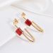 Women's Jewelry Zircon Earrings Ins Fashion Stainless Steel Earrings Geometric Versatile Earrings Accessories_ipsvogv.com