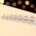 Classic Six Claw Platinum Necklace Female Simulation Diamond Simple Moissanite 1 Carat Pendant Clavicle Chain Earrings_ipsvogv.com