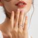 Bamboo S925 sterling silver couple ring female simple niche plain silver closed mouth pair of rings ring jewelry versatile gift_ipsvogv.com