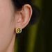 Women's Jewelry French Retro Shining Olive Green Earrings Light Luxury High End Design Simple Emerald Crystal Earrings Earrings_ipsvogv.com