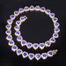 Unisex Jewelry Fashion Hip Hop Accessories Love Glass 13mm Necklace HipHop Trend Men And Women Diamond Cuban Chain_ipsvogv.com
