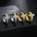 Cross Full Diamond Ear Buckle Men's Micro Set Zircon Hip Hop Earrings_ipsvogv.com