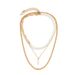 Pearl Necklace Boys' High Sense Versatile Hip-hop Niche Stacking Wearing Collarbone Chain Simple Men's Cross-border Jewelry_ipsvogv.com