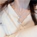 Square Zircon Geometry Light Luxury Style Jewelry Necklace Full Diamond Titanium Steel Accessories Women's_ipsvogv.com