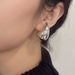 Women's Earrings retro metal cold style drop shape earrings women's niche high-end design earrings gold earrings_ipsvogv.com