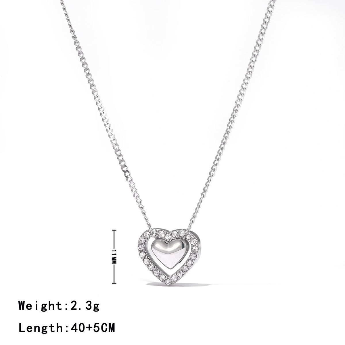 Women's Jewelry Love Necklace Commuting Versatile Design High Grade Titanium Steel Cold Style Clavicle Necklace_ipsvogv.com