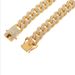 Hip Hop Feet Jewelry Accessories Alloy Lock Buckle Water Bracelet Full Chain Men's Necklace Women's Oval Diamond_ipsvogv.com