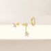 Real Gold Brass Electroplating, Hot Selling Across, Cute Luxury Earrings With Zircon Stars And Butterflies, Three Piece Set_ipsvogv.com