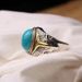 Pine Stone Men's Ring, Copper Plated Material Ring Design, Ethnic Style, Mongolian Elements, Versatile_ipsvogv.com
