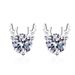 S Pure Silver Jewelry, One Deer Has You, Mosang Diamond Earrings, Female Japanese and Korean Fashion Set, Lover Gift_ipsvogv.com