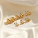 Women’s Jewelry Set Fashion Simple Stainless Steel Earrings Niche Design 1mm/4mm Simple Bean Round Bead Earrings For Women_ipsvogv.com