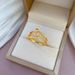 【 Genuine Gold 】 Korean Cross Twisted with Adjustable Opening, Simple Hand Ornament Ring for Couples_ipsvogv.com