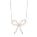Women's Jewelry Bow Necklace Summer Sweet Light Luxury Style Handmade Pearl Clavicle Necklace_ipsvogv.com