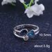 New Personalized And Beautiful Irregular Tricolor Stone Ring_ipsvogv.com