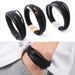 men's cowhide bracelet leather bracelet alloy magnetic buckle leather bracelet fashion leather jewelry_ipsvogv.com