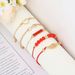 Handmade Rope Wearing Bead Love Wind 8-Character Element Black Geometric Square Leaf 5-piece Set Bracelet_ipsvogv.com