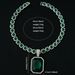 Men’s Jewelry Set Fashion Hot Selling Colored Gemstone Alloy Large Pendant With Colored Gemstone Cuban Necklace Hip Hop Cool Necklace_ipsvogv.com