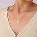 Women's Jewelry Minimalist Style S925 Sterling Silver Round Vertical Horizontal Bar Design Zircon Pendant Versatile Necklace High End_ipsvogv.com