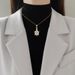 Stainless Steel Gold Color Elegant Zircon Turtle Pendant Necklace for Women Fashion Romantic Wedding Party Jewelry_ipsvogv.com