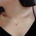 Round Bead Love Necklace Fashionable, Light Luxury, Niche, Simple Collarbone Chain, Short Style, Personalized And_ipsvogv.com