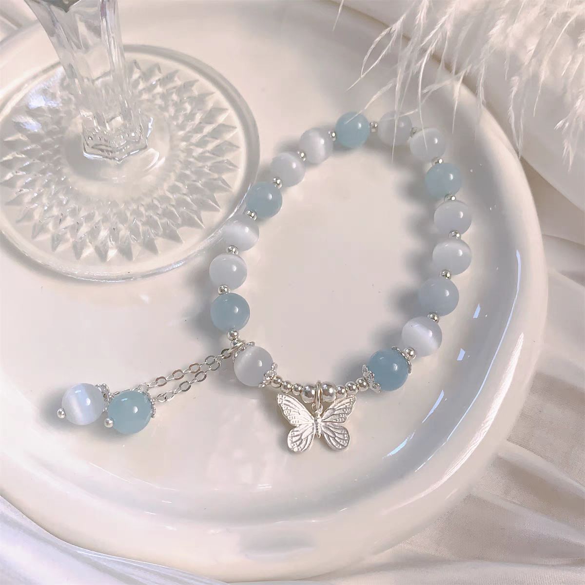 S Pure Silver Sea Salt Bracelet For Women With High Looks, Niche And Sweet Design, Butterfly Bracelet, Student Best_ipsvogv.com