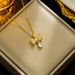 Bow Necklaces Designed By Female Niche, Instagram Style, Fresh And Versatile, Set With Zircon Water Droplets, Collarbone_ipsvogv.com