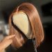 Short bob Chocolate color brown human hair wigs bobo_ipsvogv.com