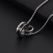 Men's Jewelry Fashion Stainless Steel Double Circle Crystal Necklace Double Ring Pendant Hip Hop Trendy Personality Long Sweater Chain_ipsvogv.com
