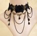 Accessories Women's Neckband Gothic Style Hot Girl Lace Necklace Choker Clavicle Chain Collar_ipsvogv.com