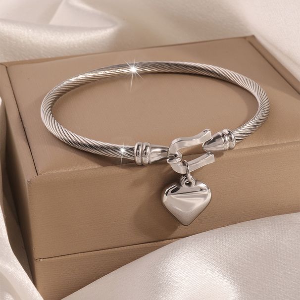 Unisex Titanium steel bracelet stainless steel elastic love bracelet for girls high end fashion light luxury bracelet_ipsvogv.com