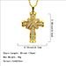 Men's domineering diamond inlaid three-dimensional cross style necklace hip-hop jewelry pendant_ipsvogv.com