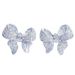 Cao Shi Earrings light luxury heavy industry micro inlaid Zircon Earrings bow knot small versatile Earrings female_ipsvogv.com