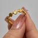 Women's simple non-fading gold stainless steel oval round ring accessories_ipsvogv.com