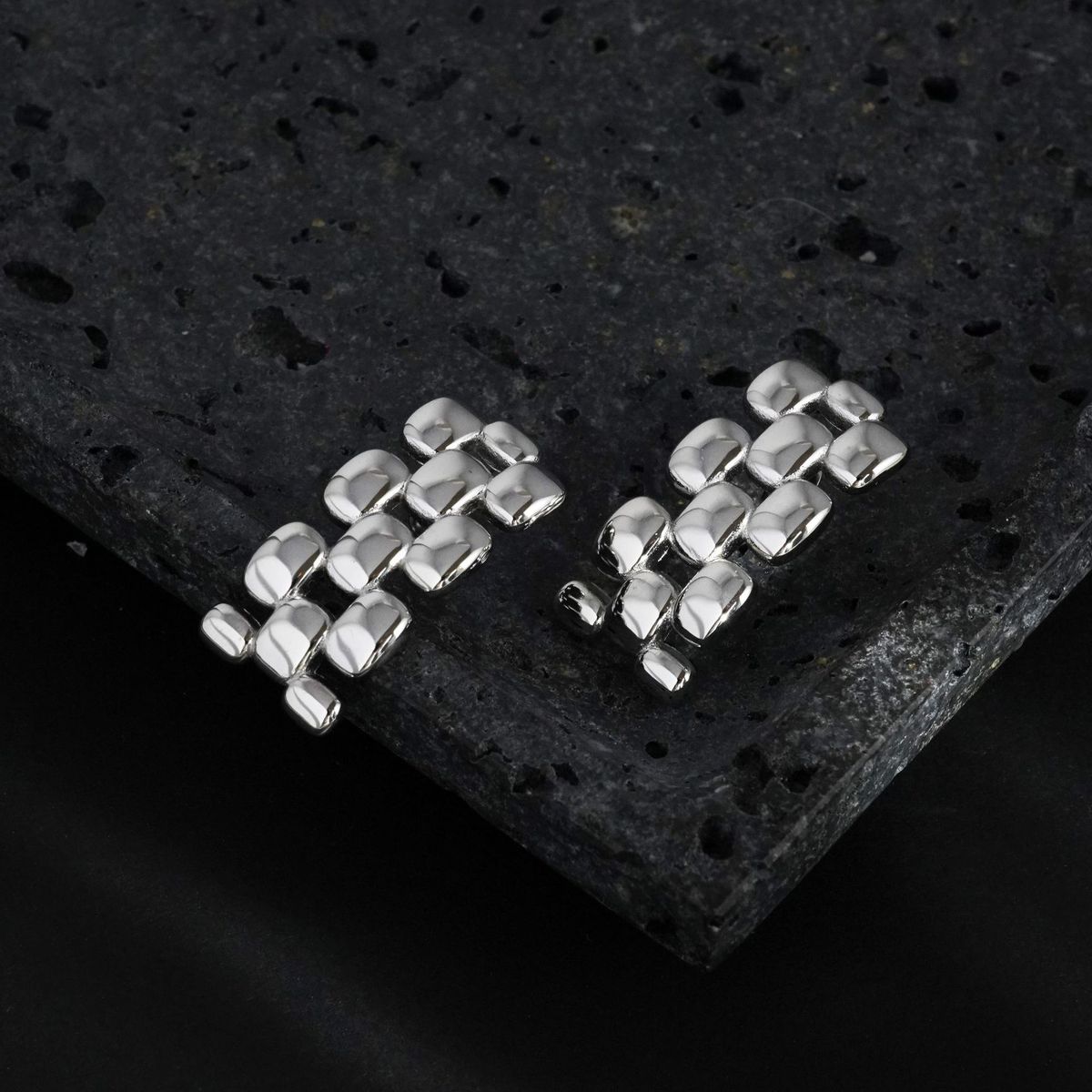 INS Fashionable INS Retro Polished Watch Strap Earrings OOTD Accessories_ipsvogv.com