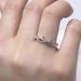 Japanese And Korean Jewelry Fashion Minimalist Diamond Bow Single Ring For Women_ipsvogv.com