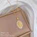 【 】 Lotus Portrait Light Luxury Charm Gorgeous Full Diamond Necklace Women's Versatile Clavicle Titanium Steel Chain_ipsvogv.com