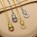 Fashionable Geometric Diamond Inlaid Leopard Pendant For Hip-hop Women's Jewelry, Personalized Light Luxury, Fashionable_ipsvogv.com