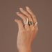 Fashion Zircon Oval Ring Women Jewelry Adjustable Three Finger Ring Bridal Wedding Accessories Ring_ipsvogv.com