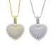 Hip Hop New Heart Shaped Pendant Trendy Set With Zircon Full Diamond Love Necklace_ipsvogv.com