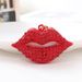 European And American Style New Lip Spray Paint Car Keychain Pendant Metal Inlaid Diamond Bag Pendant_ipsvogv.com