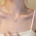Love Network Red Necklace 2023 New Women's Summer Light Luxury Advanced Design Sense Small Crowd Collar Chain Pendant_ipsvogv.com