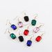 Women's Summer Niche Simple Ladies Earrings Square Color Zircon Earrings High End Earrings_ipsvogv.com