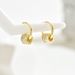 Minimally designed Korean style forest of English letters zircon inlay, featuring niche designs and versatile earrings_ipsvogv.com
