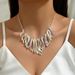 Geometric Fashion OL Style Necklace Simple Irregular Drip Oil Design Hip Hop Clavicle Versatile Long Chain_ipsvogv.com
