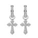 Men's Jewelry 925 Silver Needle One Pair Of Diamond Earrings With Trendy Personality Single Cross Earrings_ipsvogv.com