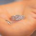 New lace square bag, stone ring, women's silver gold-plated, non fading high-end proposal engagement Mosang diamond ring_ipsvogv.com