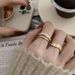 French Trend, Minimalist Style, Double-layer Women's Fashion Temperament, Geometric Irregular Opening, Index Finger_ipsvogv.com