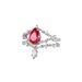 Sanjie's New 2025 Silver Paired Alloy Inlaid With Water Droplet Red Women's Wedding Ring_ipsvogv.com