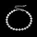 Diamond Clavicle Necklace Set - Elegant 3-Piece Jewelry For Evening Dress & Wedding (Necklace, Earrings & Bracelet)_ipsvogv.com