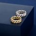 Ins Hot Cuban Chain Ring Inlaid With Zircon Real Gold Electroplating Hip Hop Men And Women Ring Bling_ipsvogv.com